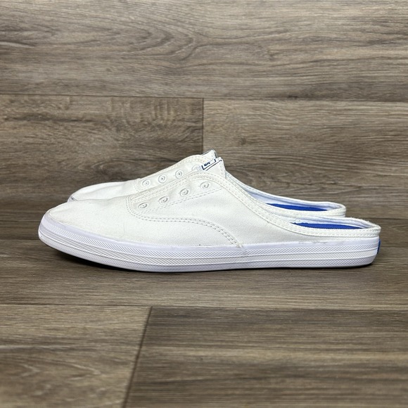 Keds Slip-On Women's 9 White Canvas Kick Start Mule Hands Free Shoes Casual - Picture 1 of 8
